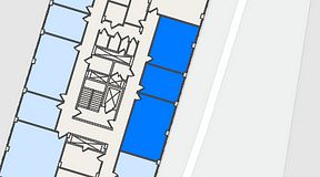 
							Planritning för C/O Handenterminalen 5, 3 privata rum, 78 m²