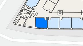 
							Planritning för CoW Arenastaden, 1 privata rum, 16 m²