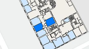 
							Planritning för iOffice Sveavägen, 2 privata rum, 46 m²
