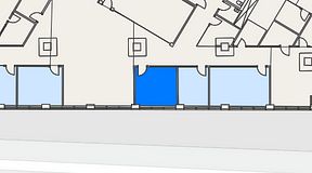 
							Planritning för CoW Arenastaden, 1 privata rum, 15 m²