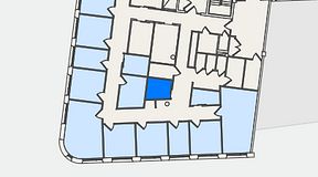 Planritning för United Spaces Nordenskiöldsgatan 24, 1 privata rum, 7 m²