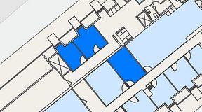 
							Planritning för Spaces Gamla Stan, 3 privata rum, 37 m²