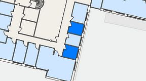 Planritning för FASTOFFICE Råsundavägen, 2 privata rum, 15 m²