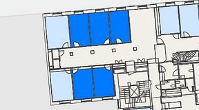 
							Planritning för Convendum Kungsgatan 9, 5 privata rum, 75 m²