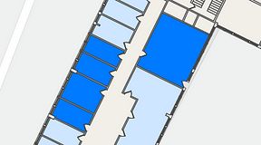 
							Planritning för Quick Office Älvsjö, 5 privata rum, 84 m²