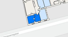 
							Planritning för Entreprenörsgatan Östra Hamngatan, 2 privata rum, 20 m²