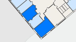 Planritning för Regus Hagsätra, 2 privata rum, 39 m²