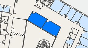 
							Planritning för Spaces Göteborg Gamlestan, 2 privata rum, 46 m²