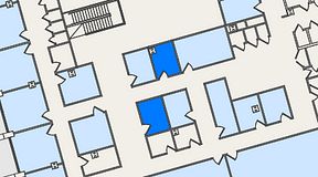 
							Planritning för United Spaces Östra Hamngatan, 2 privata rum, 16 m²