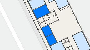 
							Planritning för Convendum Vegagatan 14, 3 privata rum, 37 m²