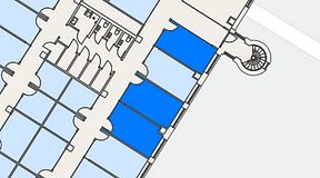 
							Planritning för Convendum Sundbyberg, 3 privata rum, 49 m²