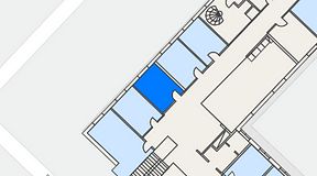 
							Planritning för Dockside Office & Coworking, 1 privata rum, 14 m²