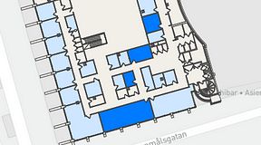 
							Planritning för United Spaces Östra Hamngatan, 4 privata rum, 103 m²
