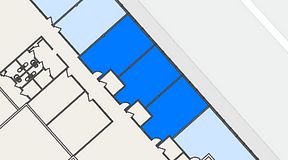 
							Planritning för FASTOFFICE Lunda, 3 privata rum, 90 m²